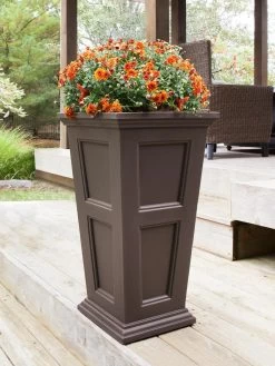 Fairfield Self-Watering Tall Patio Planters, 34” -Outdoor Garden Care Shop 8600109 03V tif