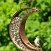 Crescent Moon Bird Feeder With Copper Finish -Outdoor Garden Care Shop 8600194 01v crescent moon bird feeder with copper finish