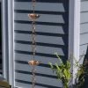 Umbrella Pure Copper Rain Chain, 8.5' -Outdoor Garden Care Shop 8600208 01v umbrella pure copper rain chain 8 foot