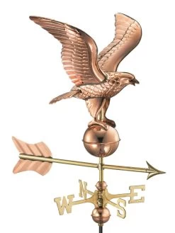Eagle Cottage Copper Weathervane With Roof Mount 8 Eagle Cottage Copper Weathervane With Roof Mount -Outdoor Garden Care Shop 8600278 04v