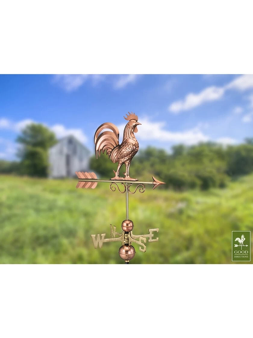Bantam Rooster Copper Weathervane 6 Bantam Rooster Copper Weathervane - Image 4