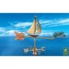 Sailboat Cottage Copper Weathervane With Roof Mount -Outdoor Garden Care Shop 8600347 03v sailboat cottage copper weathervane roof mount