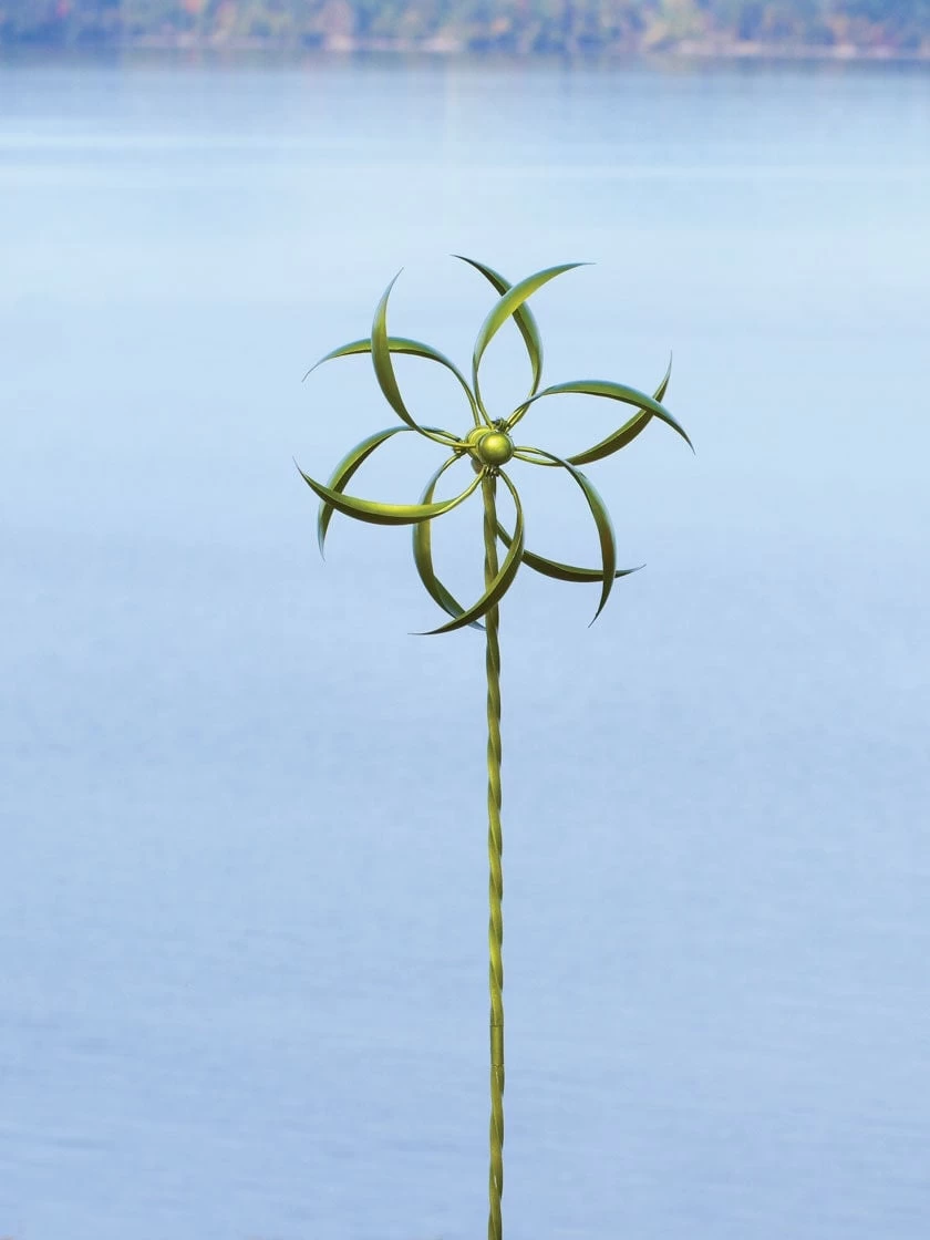 Feather Staked Wind Spinner, 15" 7 Feather Staked Wind Spinner, 15" - Image 5