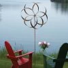 Feather Staked Wind Spinner, 32" -Outdoor Garden Care Shop 8600481 01v feather staked wind spinner 32 inch