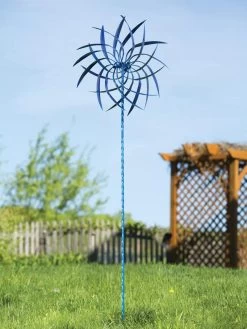 Pinwheel Wind Spinner, 22" -Outdoor Garden Care Shop 8600488 02V tif