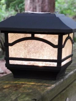 Solar Post Cap Railing Light 2-Pack 11 Solar Post Cap Railing Light 2-Pack -Outdoor Garden Care Shop 8608699 02V tif