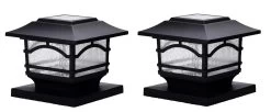 Solar Post Cap Railing Light 2-Pack 12 Solar Post Cap Railing Light 2-Pack -Outdoor Garden Care Shop 8608699 03V tif