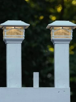 Solar Post Cap Railing Light 2-Pack 13 Solar Post Cap Railing Light 2-Pack -Outdoor Garden Care Shop 8608699 06V tif