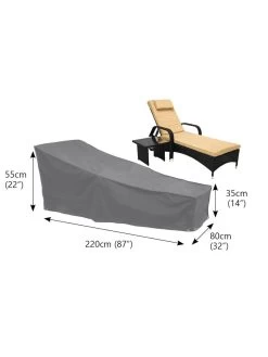 Bosmere Large Sunbed Waterproof Cover -Outdoor Garden Care Shop 8608855 02v