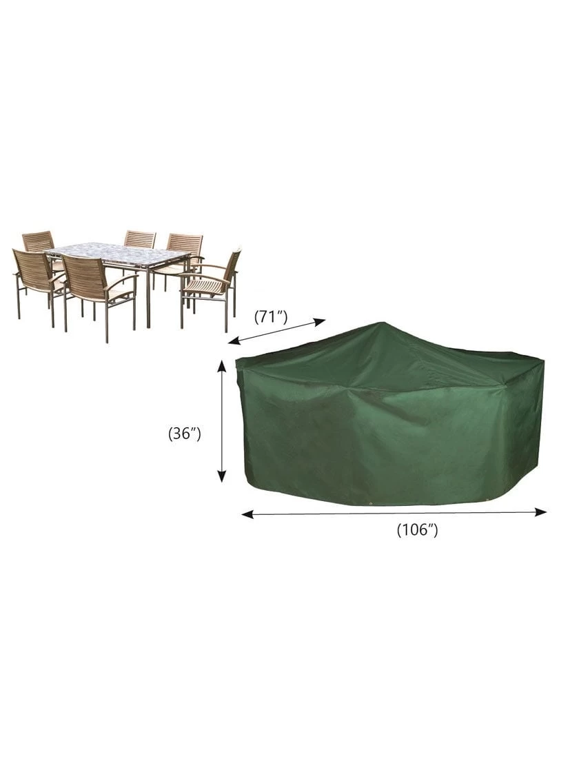 Bosmere Patio Set Cover Rectangle/Oval, 6-Seat 4 Bosmere Patio Set Cover Rectangle/Oval, 6-Seat - Image 2