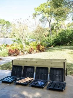 Self-Watering Eco-Stained Elevated Planter Box, 2' X 8' -Outdoor Garden Care Shop 8608968 8937 tif