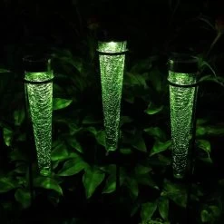 Achla Designs Solar Sparkle Cone With Stakes, Set Of 3 -Outdoor Garden Care Shop 8609357DKGR 05V jpg