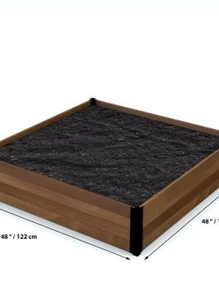 Vita Mezza Garden Bed, 4’x4’x11” -Outdoor Garden Care Shop 8609392 03V jpg