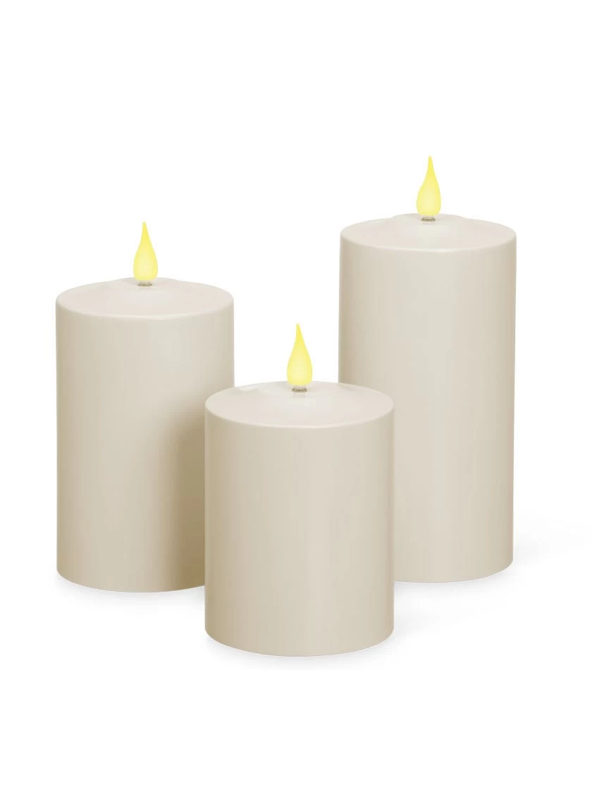 Outdoor LED Pillar Candles 6 Outdoor LED Pillar Candles - Image 4