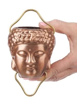 Buddha Copper Rain Chains, 8.5' 7 Buddha Copper Rain Chains, 8.5' -Outdoor Garden Care Shop 8610105 02v