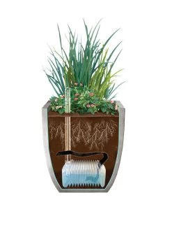 Self-Watering LavaStone® Modern Square 13 Self-Watering LavaStone® Modern Square -Outdoor Garden Care Shop 8610250 SWInsert art 8inSq tif 1