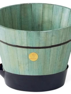 VegTrug® Build-a-Barrel Wooden Planter With Self-Watering Reservoir Tray, 18" -Outdoor Garden Care Shop 8610253 07V tif