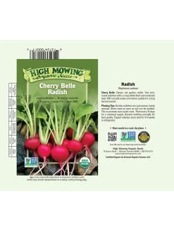 Cherry Belle Radish Organic Seeds -Outdoor Garden Care Shop 8610352 01v