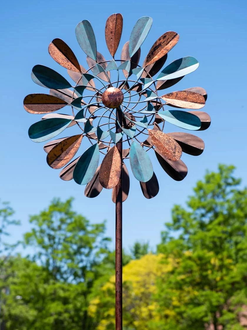 Metallic Leaf Wind Spinner 4 Metallic Leaf Wind Spinner - Image 2