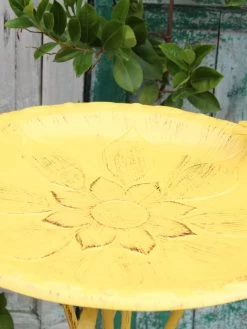 Vintage Floral Birdbath -Outdoor Garden Care Shop 8610559 02V JPG