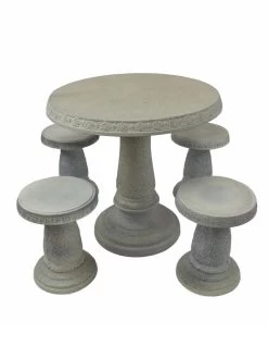 Patio Set, Round Table & 4 Stools 15 Patio Set, Round Table & 4 Stools -Outdoor Garden Care Shop 8610576 05v 2