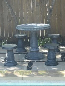 Stools, Set Of 4 -Outdoor Garden Care Shop 8610576 12v exaco trading endura clay stools set of 4 1