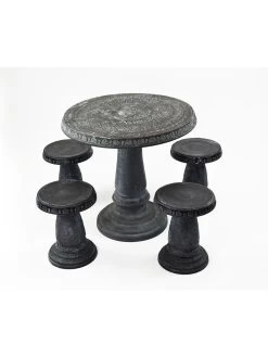 Patio Set, Round Table & 4 Stools 12 Patio Set, Round Table & 4 Stools -Outdoor Garden Care Shop 8610576 15v 2