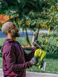 Sun Joe 24V-HT22-LTE 24-Volt ION+ Cordless Hedge Trimmer Kit | 22-Inch | W/ 2.0-Ah Battery And Charger -Outdoor Garden Care Shop 8610657 06v