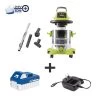 Sun Joe 24V-WDV6000 24-Volt ION+ Cordless Portable Stainless Steel Wet/Dry Vacuum Kit | 5.3 Gal | W/ 4.0-Ah Battery And Charger