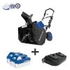Snow Joe 24V-X2-SB18 48-Volt ION+ Cordless Snow Blower Kit | 18-Inch | W/ 2 X 4.0-Ah Batteries And Charger -Outdoor Garden Care Shop 8610667 01v snow joe cordless snow blower kit