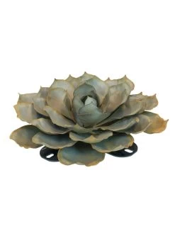 Desert Steel Blue Rose Succulent Sculpture 13 Desert Steel Blue Rose Succulent Sculpture -Outdoor Garden Care Shop 8610764 01v desert steel blue rose succulent large
