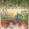 Herb Pots Outdoor Wall Art