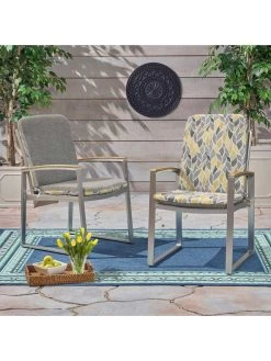 Outdoor Decor™ Seat Pad High Back Cushions, 20" X 45" -Outdoor Garden Care Shop 8611125 108v ctlv outdoor seat pad high back cushions 20x45 citrus leaves