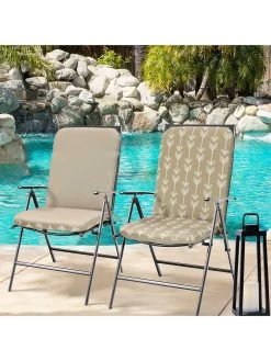 Outdoor Decor™ Seat Pad High Back Cushions, 20" X 45" -Outdoor Garden Care Shop 8611125 110v trta outdoor seat pad high back cushions 20x45 tribal taupe