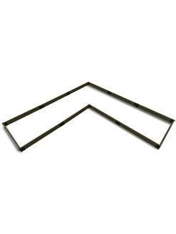 L-Shaped Composite Raised Bed, 12'x12' With 1" Boards -Outdoor Garden Care Shop 8611162 02v l shaped raised garden beds 12 x 12 with 1 inch boards uptown brown
