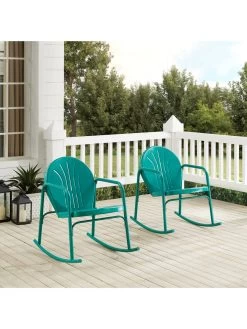Crosley Griffith 2-piece Outdoor Rocking Chair Set -Outdoor Garden Care Shop 8611577 tu 28v