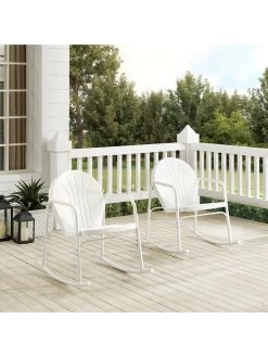Crosley Griffith 2-piece Outdoor Rocking Chair Set -Outdoor Garden Care Shop 8611577 wt 40v