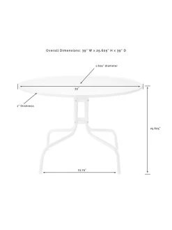 Crosley Tulip 5-piece Outdoor Dining Set 30 Crosley Tulip 5-piece Outdoor Dining Set -Outdoor Garden Care Shop 8611578 09v