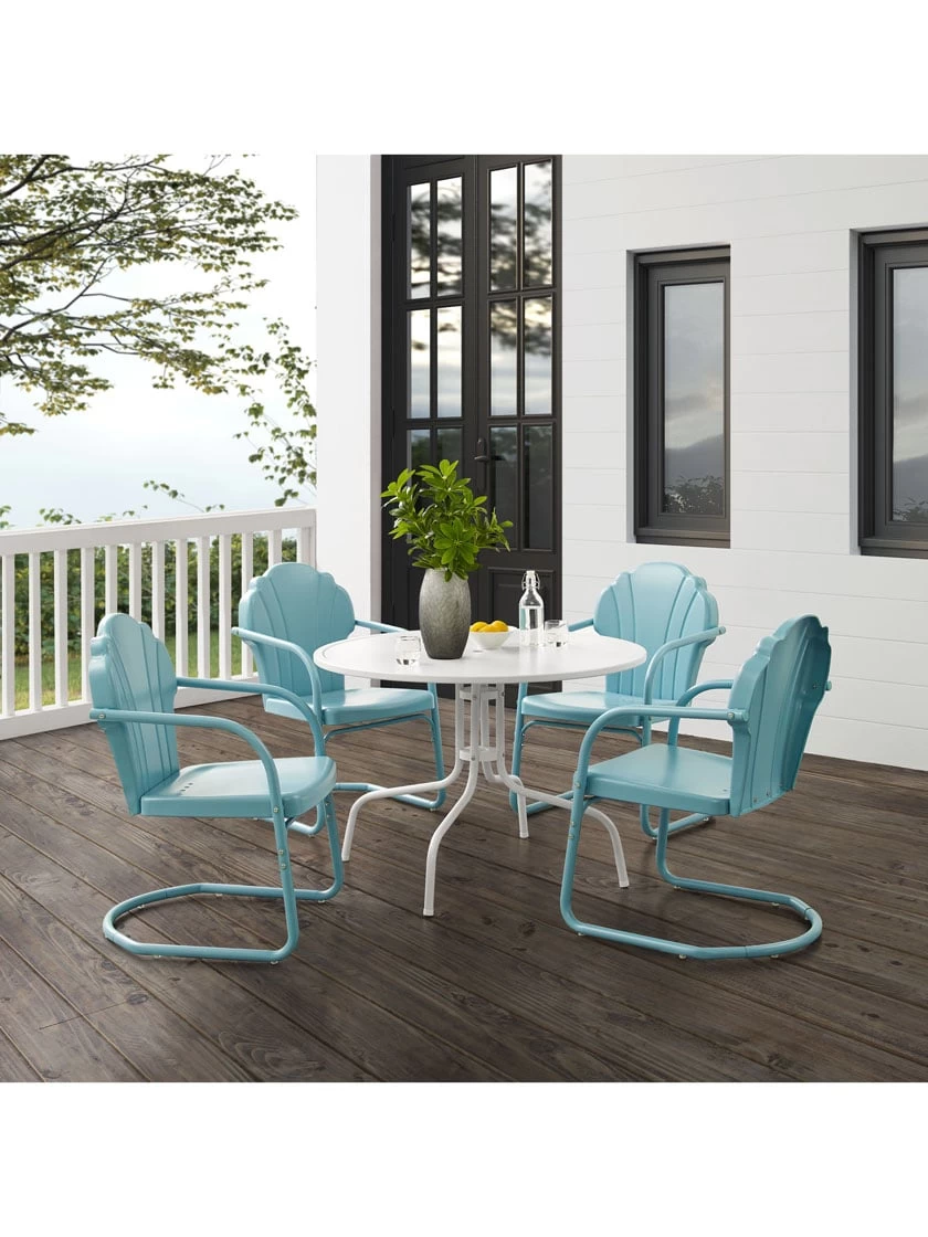 Crosley Tulip 5-piece Outdoor Dining Set 6 Crosley Tulip 5-piece Outdoor Dining Set - Image 4