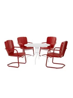 Crosley Ridgeland 5-piece Outdoor Dining Set -Outdoor Garden Care Shop 8611579 rd 15v