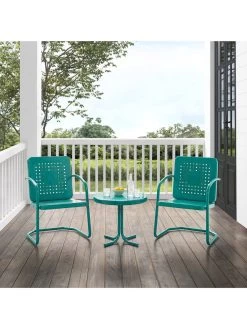 Crosley Bates 3-piece Outdoor Dining Chair Set -Outdoor Garden Care Shop 8611583 tu 14v