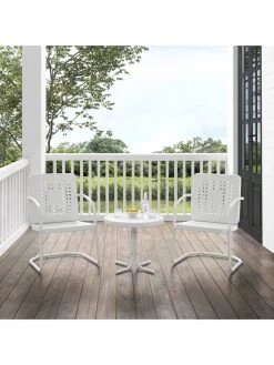 Crosley Bates 3-piece Outdoor Dining Chair Set -Outdoor Garden Care Shop 8611583 wt 23v