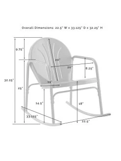 Crosley Griffith 3-piece Outdoor Rocking Chair Set -Outdoor Garden Care Shop 8611588 09v