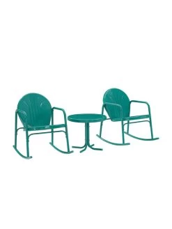 Crosley Griffith 3-piece Outdoor Rocking Chair Set -Outdoor Garden Care Shop 8611588 tu 26v
