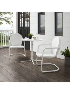 Crosley Griffith 3-piece Outdoor Bistro Set -Outdoor Garden Care Shop 8611589 wt 32v