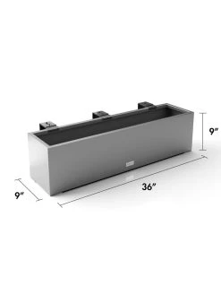 Veradek Metallic Series Railing Planters -Outdoor Garden Care Shop 8611610 19v