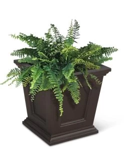 Fairfield Self-Watering Square Planter, 16” X 16” -Outdoor Garden Care Shop 8611695 04V tif