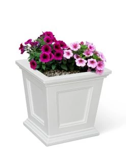 Fairfield Self-Watering Square Planter, 16” X 16” -Outdoor Garden Care Shop 8611695 16V tif