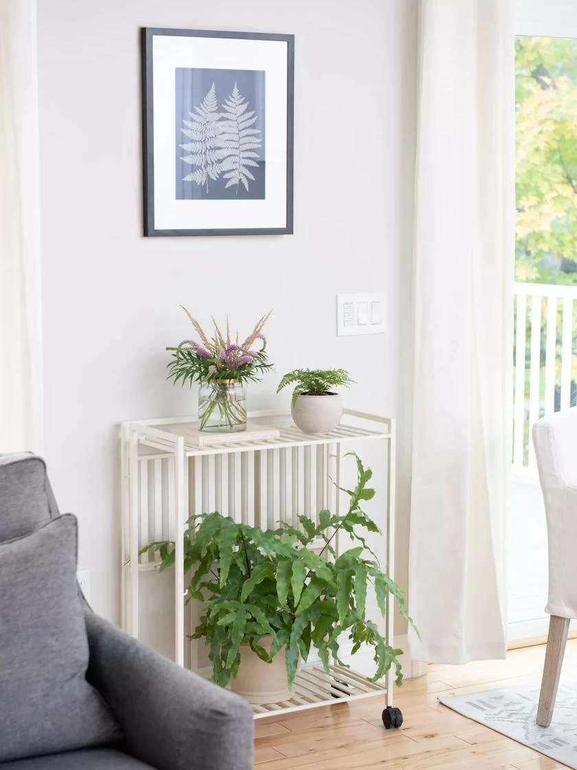 Oslo 2-Tier Plant Stand With Folding Shelves 4 Oslo 2-Tier Plant Stand With Folding Shelves - Image 2