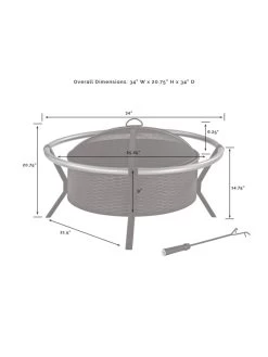 Crosley Yuma Firepit 12 Crosley Yuma Firepit -Outdoor Garden Care Shop 8611946 07v